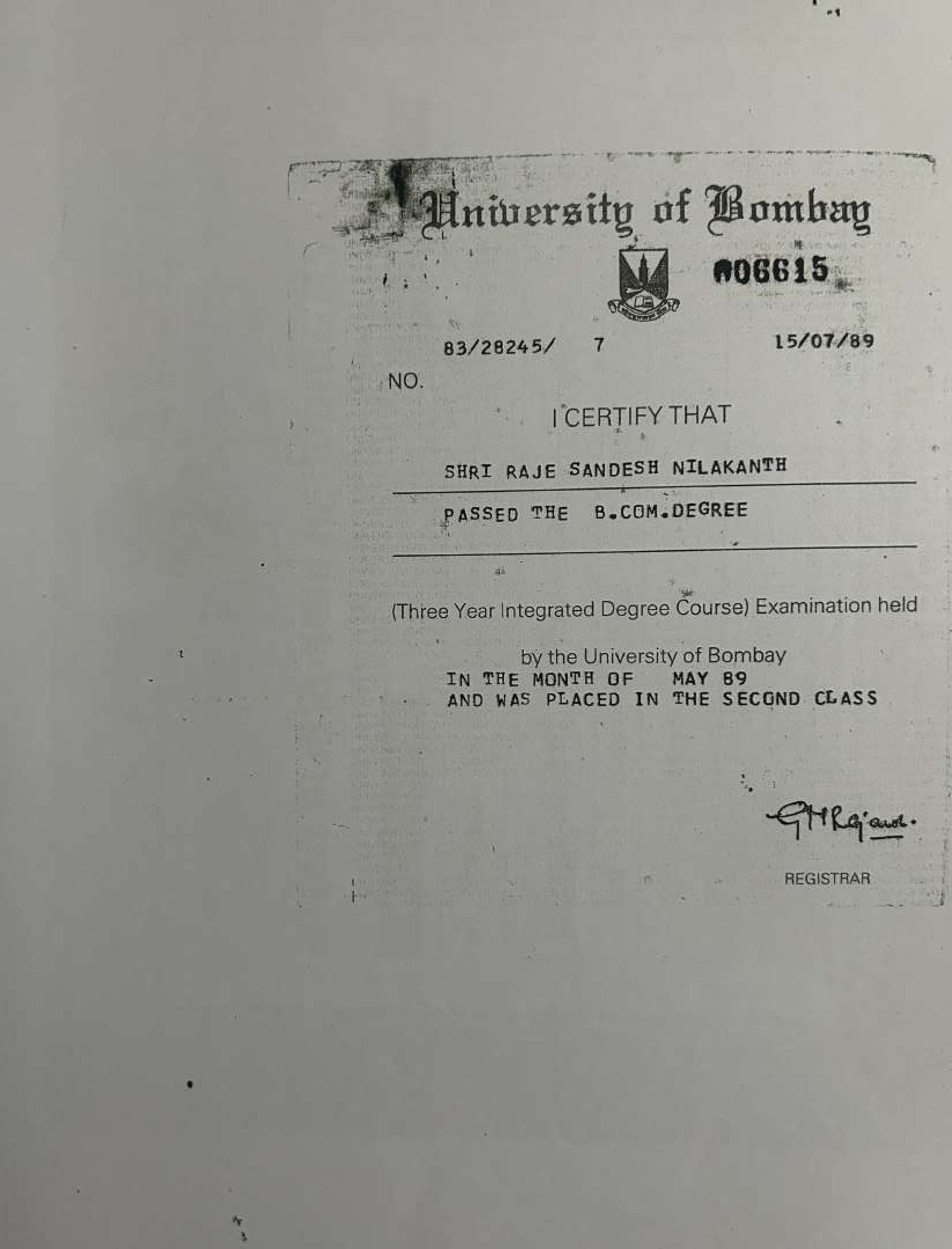 Dr. Sandesh Raaje achievement