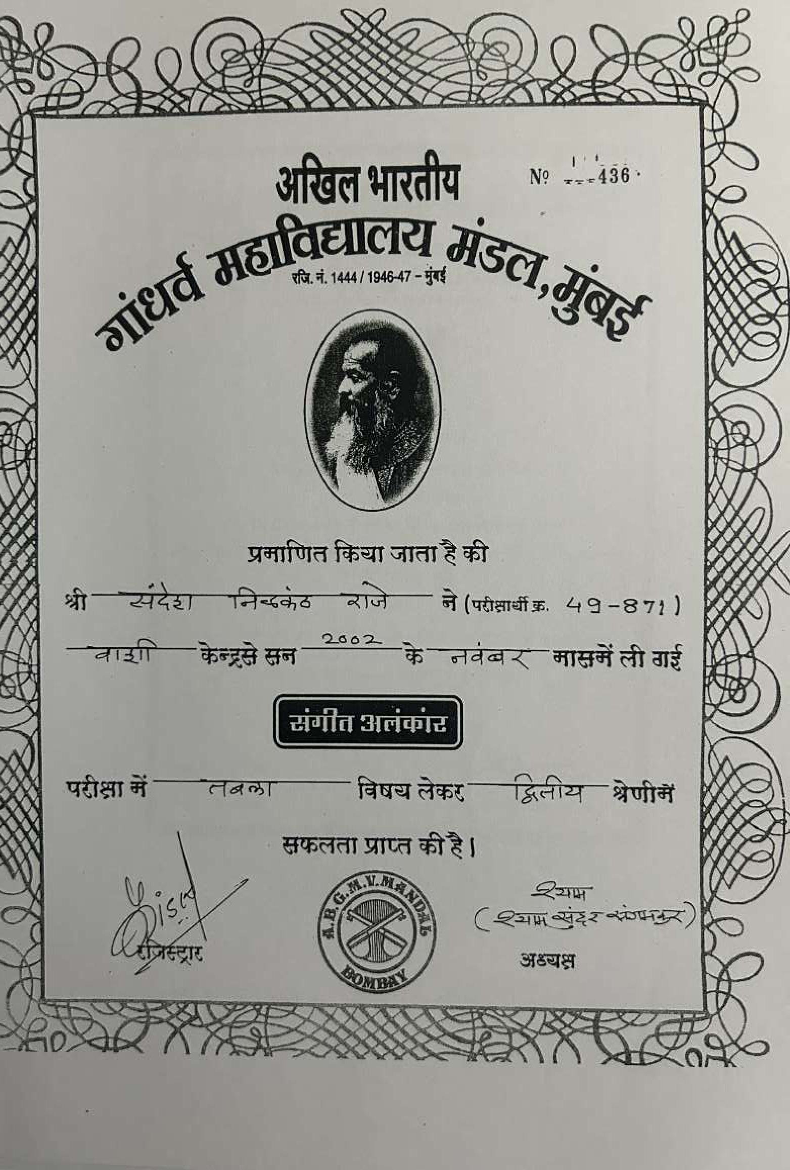 Sandesh Raaje musical achievement